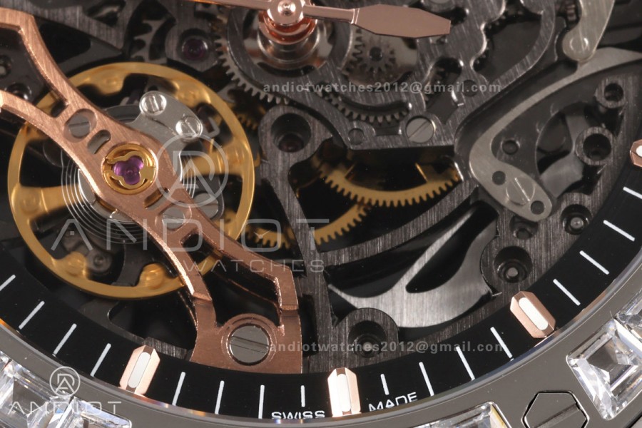 Royal Oak 41mm Openworked 15407 SS Diamonds Bezel OCTA 1:1 Best Edition on SS Bracelet SA3132 V3 (Free Sprung)