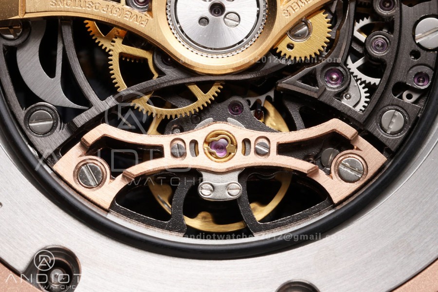 Royal Oak 41mm Openworked Frosted RG Rainbow Bezel OCTA 1:1 Best Edition on Bracelet SA3132 V3 (Free Sprung)