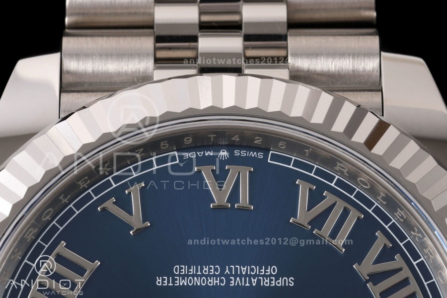 DateJust 36 126234 RWF 1:1 Best Edition Blue Roman Dial on Jubilee Bracelet JH3235 (Free Sprung)
