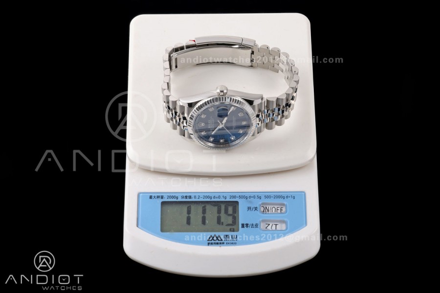 DateJust 36 126234 RWF 1:1 Best Edition Blue Diamonds Dial on Jubilee Bracelet JH3235 (Free Sprung)