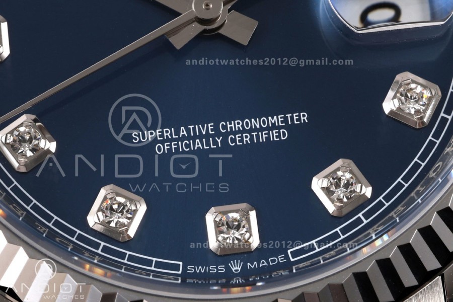 DateJust 36 126234 RWF 1:1 Best Edition Blue Diamonds Dial on Jubilee Bracelet JH3235 (Free Sprung)