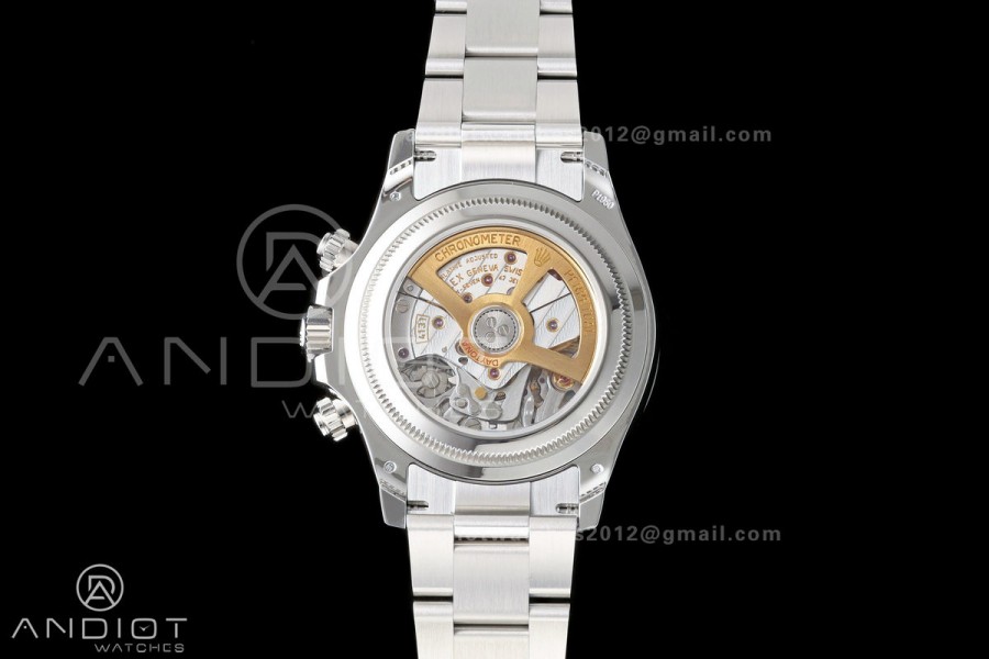 Daytona 126506 RWF 1:1 Best Edition Ice Blue Crystal Dial on SS Bracelet JH4131 Free Sprung (Weighted)