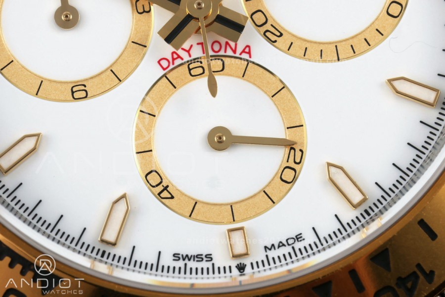 Daytona 126503 RWF 1:1 Best Edition White Dial on SS/YG Bracelet JH4131 Free Sprung
