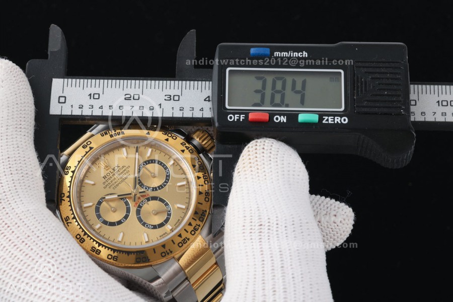 Daytona 126503 RWF 1:1 Best Edition YG Dial on SS/YG Bracelet JH4131 Free Sprung
