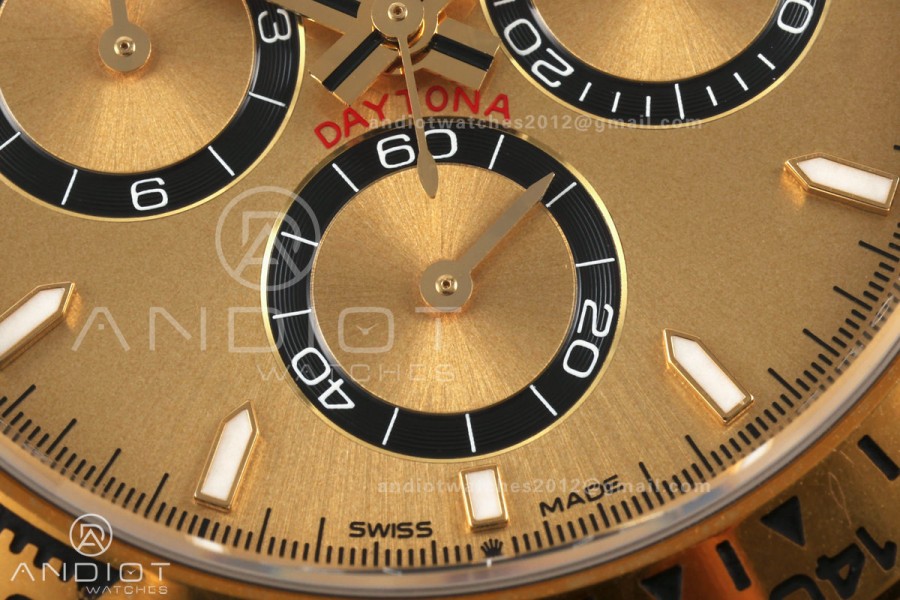 Daytona 126503 RWF 1:1 Best Edition YG Dial on SS/YG Bracelet JH4131 Free Sprung