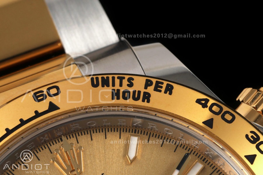 Daytona 126503 RWF 1:1 Best Edition YG Dial on SS/YG Bracelet JH4131 Free Sprung