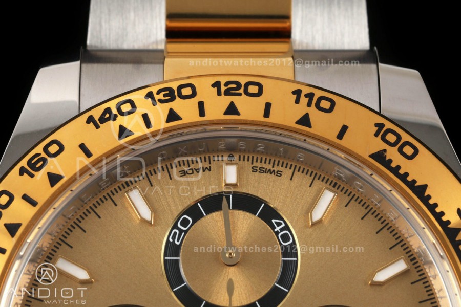 Daytona 126503 RWF 1:1 Best Edition YG Dial on SS/YG Bracelet JH4131 Free Sprung