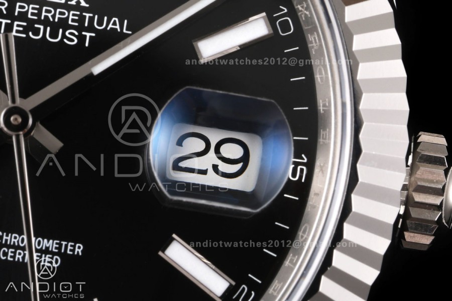 DateJust 41 126334 RWF 1:1 Best Edition Black Stick Dial on Jubilee Bracelet JH3235 (Free Sprung)