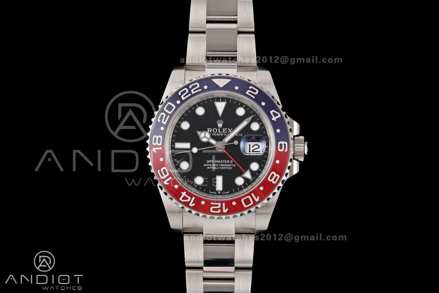GMT-Master II 126710 BLRO 904L Steel RWF 1:1 Best Edition on Oyster Bracelet JH3285 (Free Sprung) V3