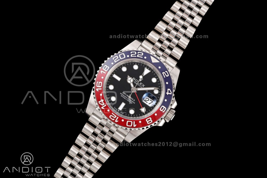 GMT-Master II 126710 BLRO 904L Steel RWF 1:1 Best Edition on Jubilee Bracelet JH3285 (Free Sprung) V3