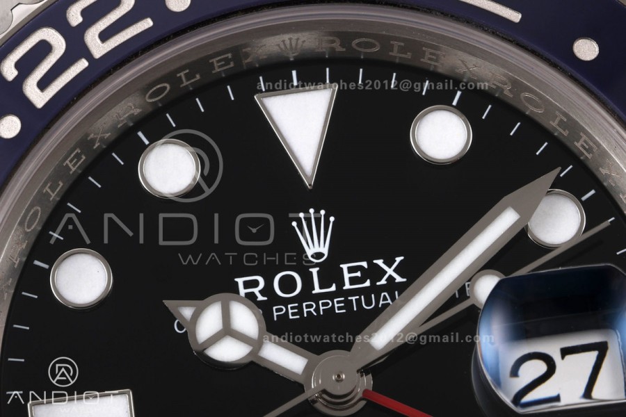 GMT-Master II 126710 BLRO 904L Steel RWF 1:1 Best Edition on Jubilee Bracelet JH3285 (Free Sprung) V3