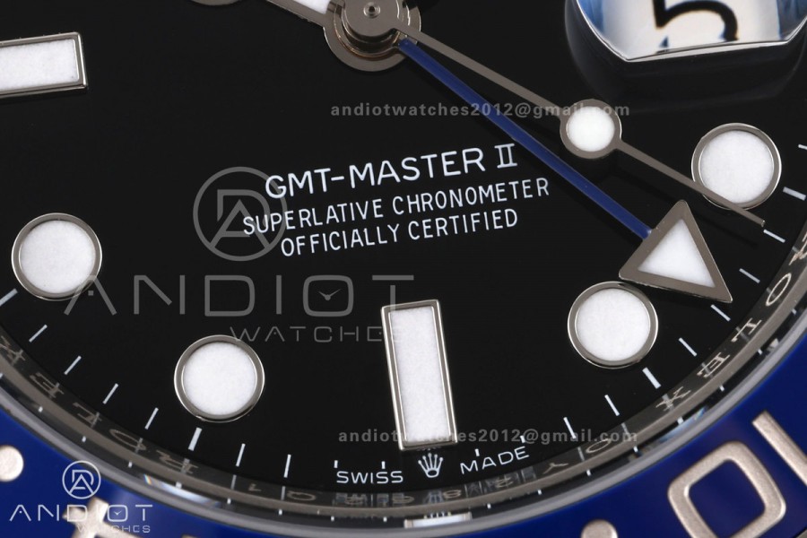 GMT-Master II 126710 BLNR 904L Steel RWF 1:1 Best Edition on Oyster Bracelet JH3285 (Free Sprung)