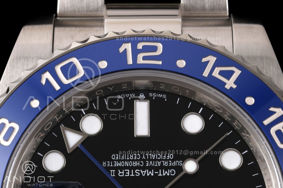 GMT-Master II 126710 BLNR 904L Steel RWF 1:1 Best Edition on Oyster Bracelet JH3285 (Free Sprung)