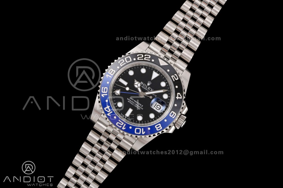 GMT-Master II 126710 BLNR 904L Steel RWF 1:1 Best Edition on Jubilee Bracelet JH3285 (Free Sprung)