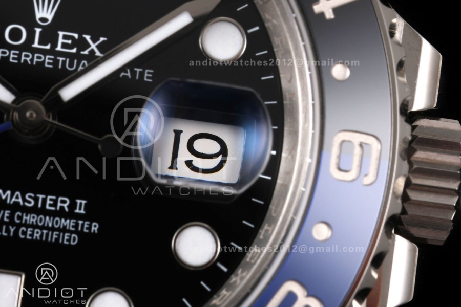GMT-Master II 126710 BLNR 904L Steel RWF 1:1 Best Edition on Jubilee Bracelet JH3285 (Free Sprung)