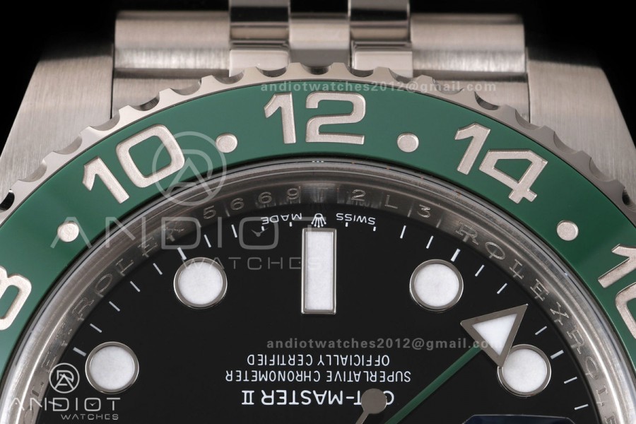 GMT-Master II 126720 VTNR 904L Steel RWF 1:1 Best Edition on Jubilee Bracelet JH3285 (Free Sprung)