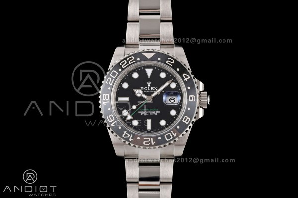 GMT-Master II 126710 GRNR 904L Steel RWF 1:1 Best Edition on Oyster Bracelet JH3285 (Free Sprung)