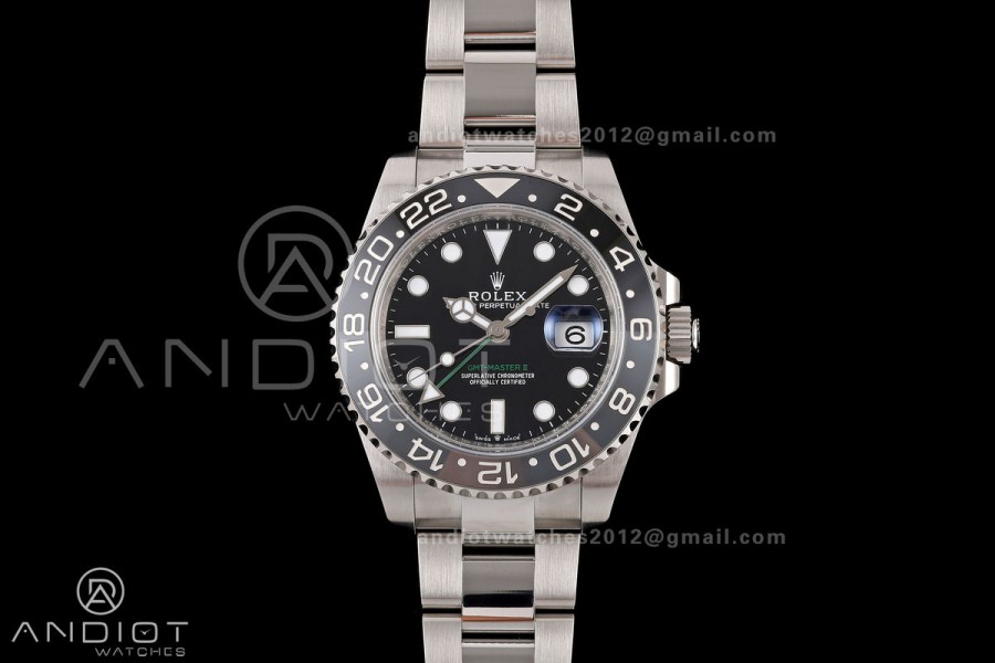 GMT-Master II 126710 GRNR 904L Steel RWF 1:1 Best Edition on Oyster Bracelet JH3285 (Free Sprung)