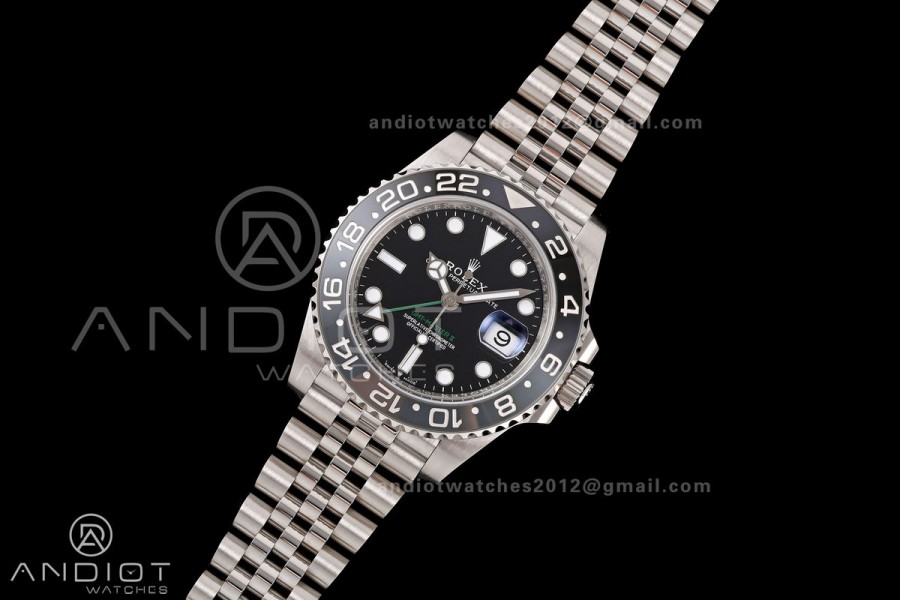 GMT-Master II 126710 GRNR 904L Steel RWF 1:1 Best Edition on Jubilee Bracelet JH3285 (Free Sprung)