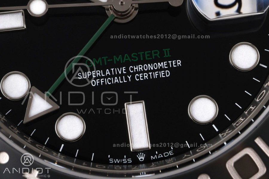 GMT-Master II 126710 GRNR 904L Steel RWF 1:1 Best Edition on Jubilee Bracelet JH3285 (Free Sprung)