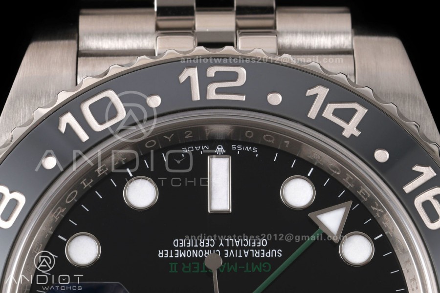 GMT-Master II 126710 GRNR 904L Steel RWF 1:1 Best Edition on Jubilee Bracelet JH3285 (Free Sprung)