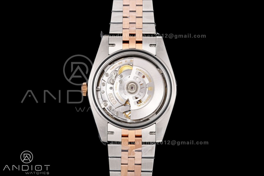 DateJust 41 126331 SS/RG VSF 1:1 Best Edition Brown Diamonds Dial on Jubilee Bracelet VS3235 V2