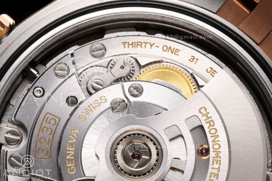 DateJust 41 126331 SS/RG VSF 1:1 Best Edition Brown Diamonds Dial on Jubilee Bracelet VS3235 V2