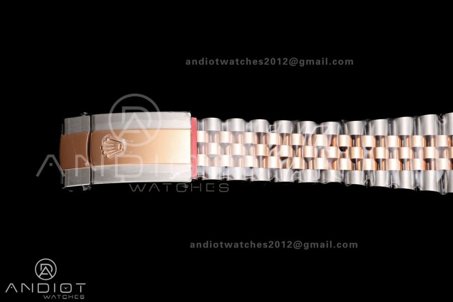 DateJust 41 126331 SS/RG VSF 1:1 Best Edition RG Diamonds Dial on Jubilee Bracelet VS3235 V2