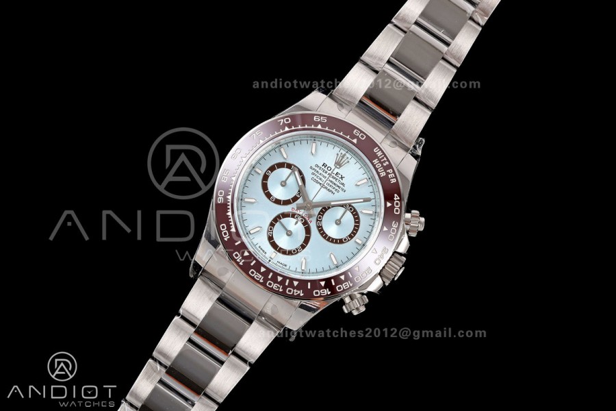 Daytona 126506 VSF 1:1 Best Edition 904L Steel Ice Blue Stick Dial on SS Bracelet DD4802