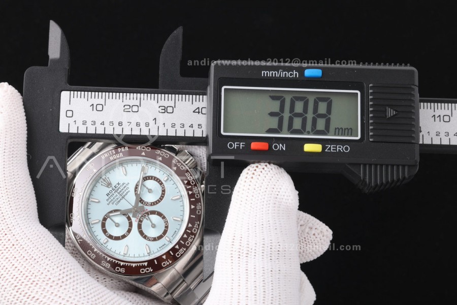 Daytona 126506 VSF 1:1 Best Edition 904L Steel Ice Blue Stick Dial on SS Bracelet DD4802