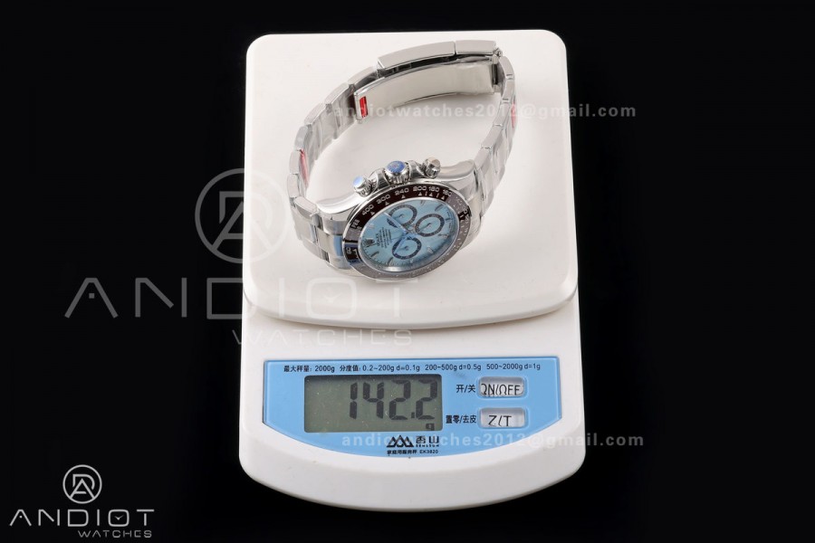 Daytona 126506 VSF 1:1 Best Edition 904L Steel Ice Blue Stick Dial on SS Bracelet DD4802