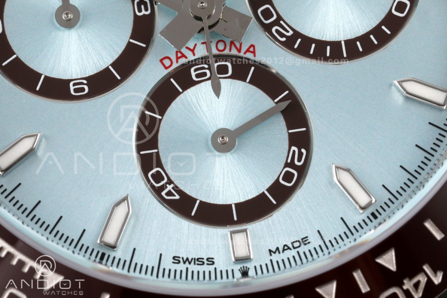 Daytona 126506 VSF 1:1 Best Edition 904L Steel Ice Blue Stick Dial on SS Bracelet DD4802