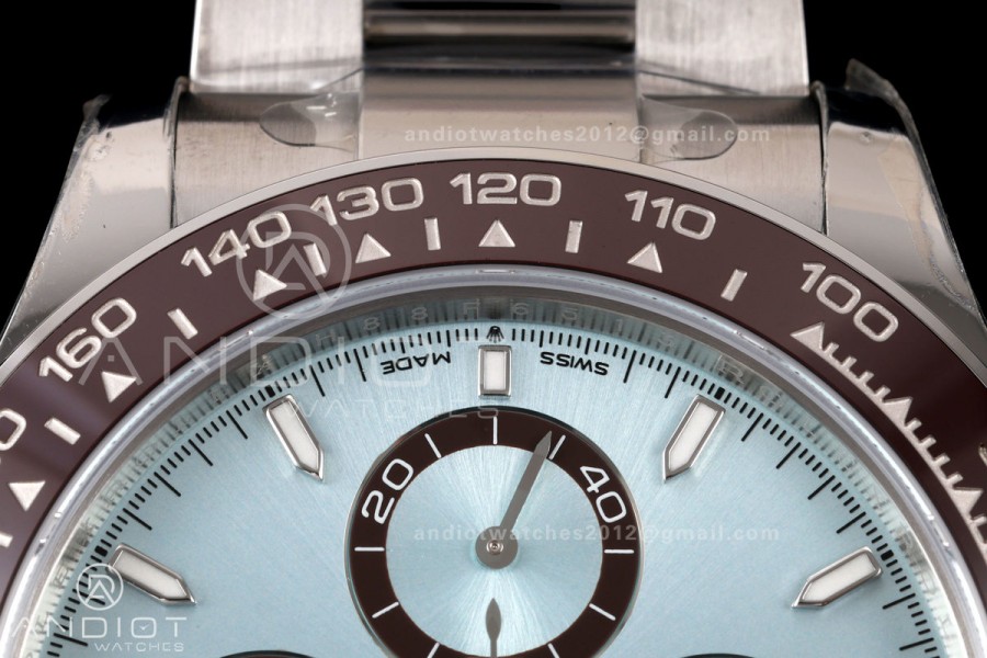 Daytona 126506 VSF 1:1 Best Edition 904L Steel Ice Blue Stick Dial on SS Bracelet DD4802