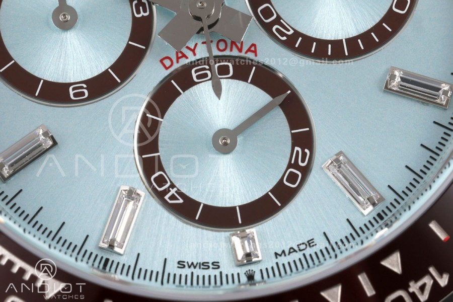 Daytona 126506 VSF 1:1 Best Edition 904L Steel Ice Blue Crystal Dial on SS Bracelet DD4802