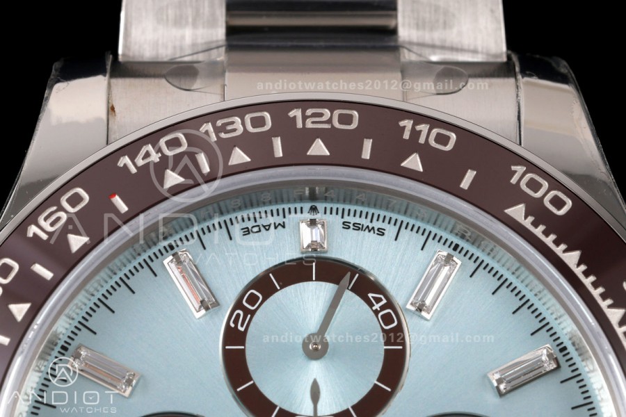 Daytona 126506 VSF 1:1 Best Edition 904L Steel Ice Blue Crystal Dial on SS Bracelet DD4802