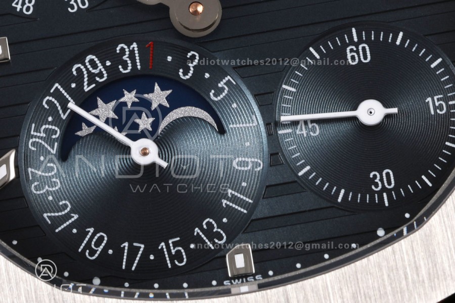 Nautilus 5712 SS WSF 1:1 Best Edition Blue Dial on SS Bracelet JH240 Super Clone