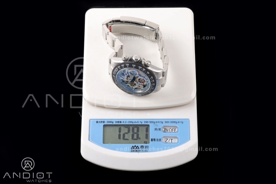 Daytona La Montaoya SONIC Best Edition Skeleton Blue Dial on SS Oyster Bracelet SA4130