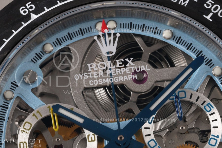 Daytona La Montaoya SONIC Best Edition Skeleton Blue Dial on SS Oyster Bracelet SA4130