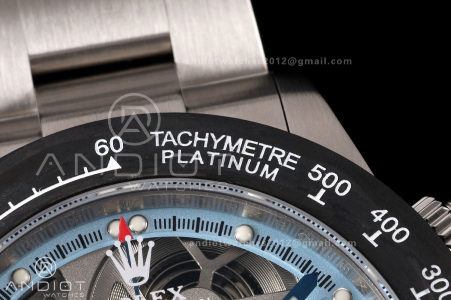 Daytona La Montaoya SONIC Best Edition Skeleton Blue Dial on SS Oyster Bracelet SA4130