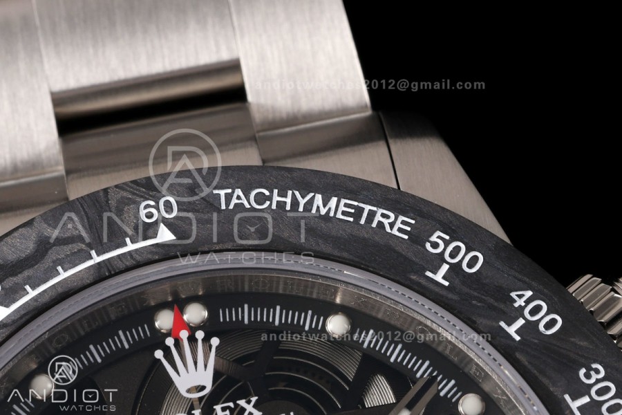 Daytona La Montaoya SONIC Best Edition Skeleton Black Dial on SS Oyster Bracelet SA4130
