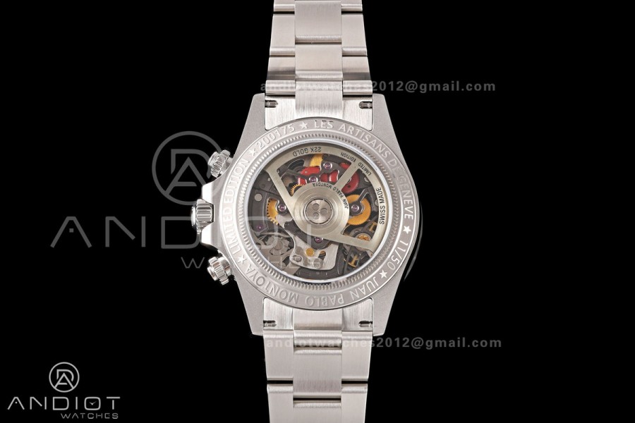 Daytona La Montaoya SONIC Best Edition Skeleton Black Dial on SS Oyster Bracelet SA4130
