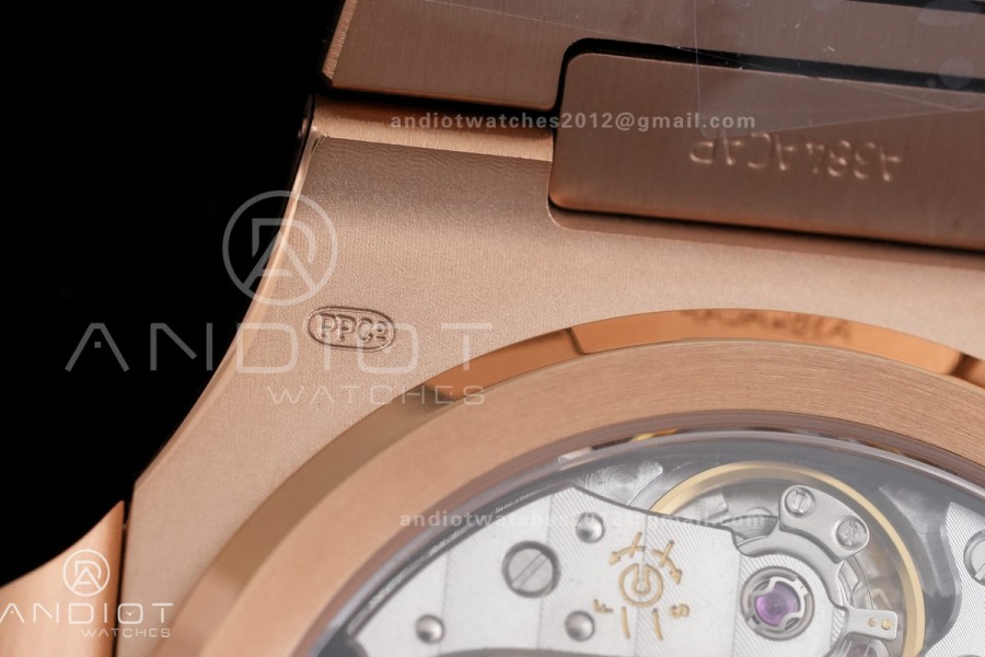 Nautilus 5712-1A 001 RG WSF 1:1 Best Edition Brown Dial On RG Bracelet Super Clone JH240