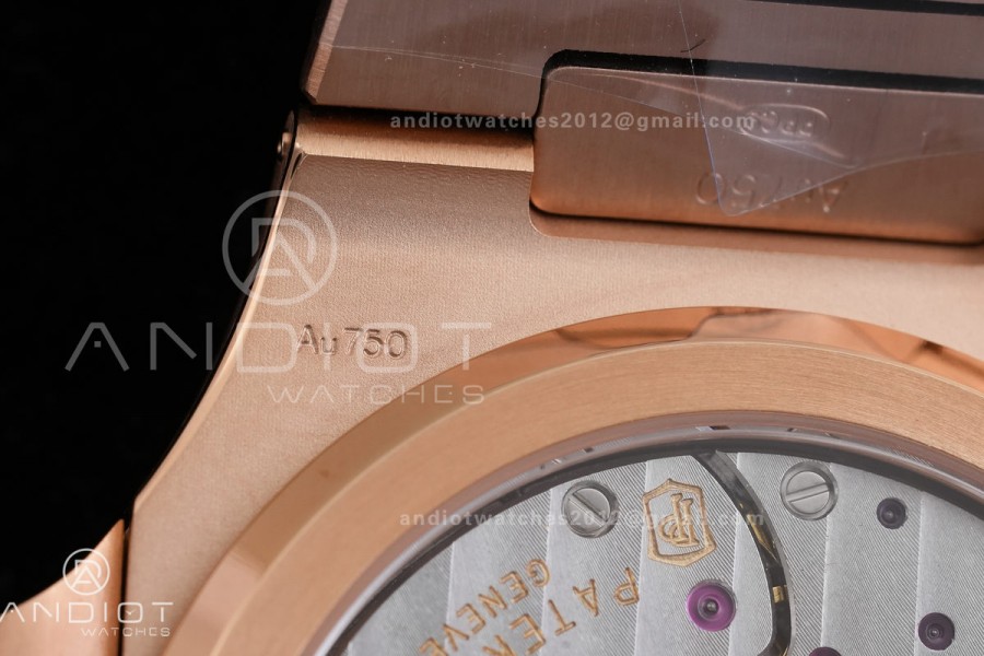 Nautilus 5712-1A 001 RG WSF 1:1 Best Edition Brown Dial On RG Bracelet Super Clone JH240