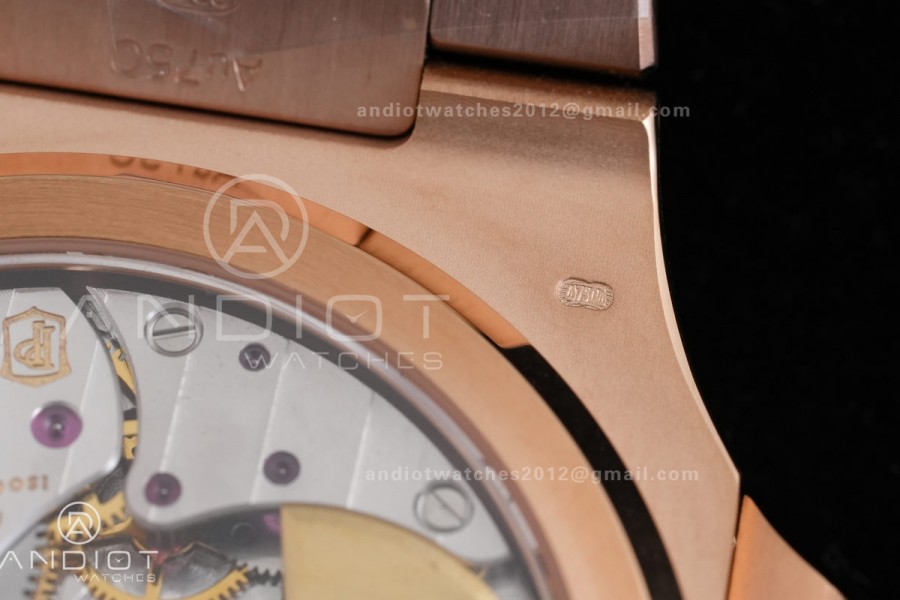 Nautilus 5712-1A 001 RG WSF 1:1 Best Edition Brown Dial On RG Bracelet Super Clone JH240