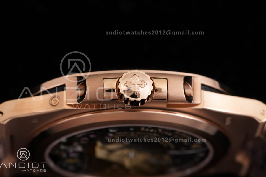 Nautilus 5712-1A 001 RG WSF 1:1 Best Edition Brown Dial On RG Bracelet Super Clone JH240