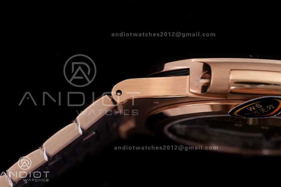 Nautilus 5712-1A 001 RG WSF 1:1 Best Edition Brown Dial On RG Bracelet Super Clone JH240