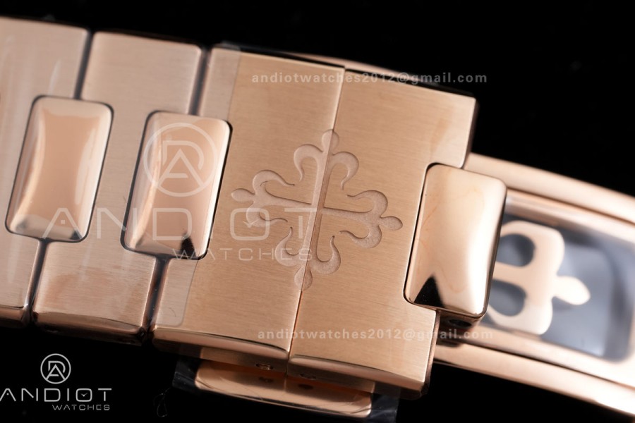 Nautilus 5712-1A 001 RG WSF 1:1 Best Edition Brown Dial On RG Bracelet Super Clone JH240