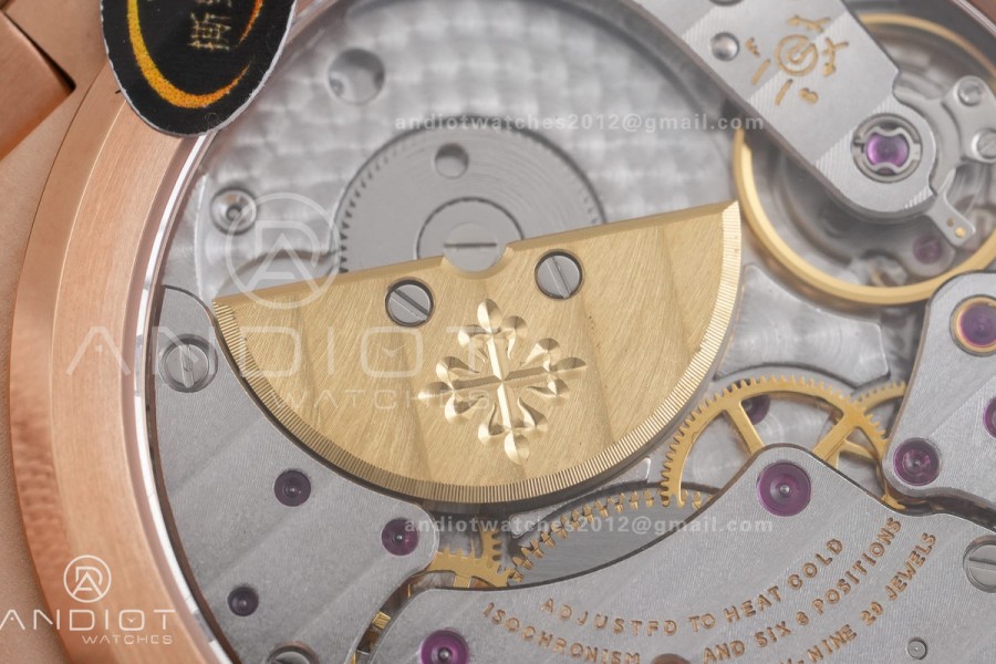 Nautilus 5712-1A 001 RG WSF 1:1 Best Edition Brown Dial On RG Bracelet Super Clone JH240