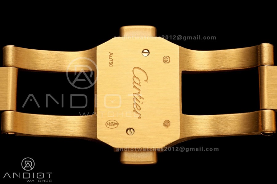 Santos Skeleton YG RICH 1:1 Best Edition Skeleton Dial 9611MC Super Clone  V2