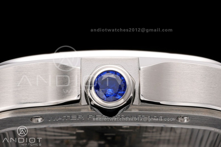 Santos Skeleton SS RICH 1:1 Best Edition Skeleton Dial 9611MC Super Clone V2